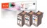 319166 - Peach Spar Pack Plus Druckköpfe kompatibel zu Canon PG-40BK*2, CL-41C, 0615B036