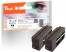321245 - Peach Doppelpack Tintenpatronen schwarz kompatibel zu HP No. 957XL bk*2, L0R40AE*2